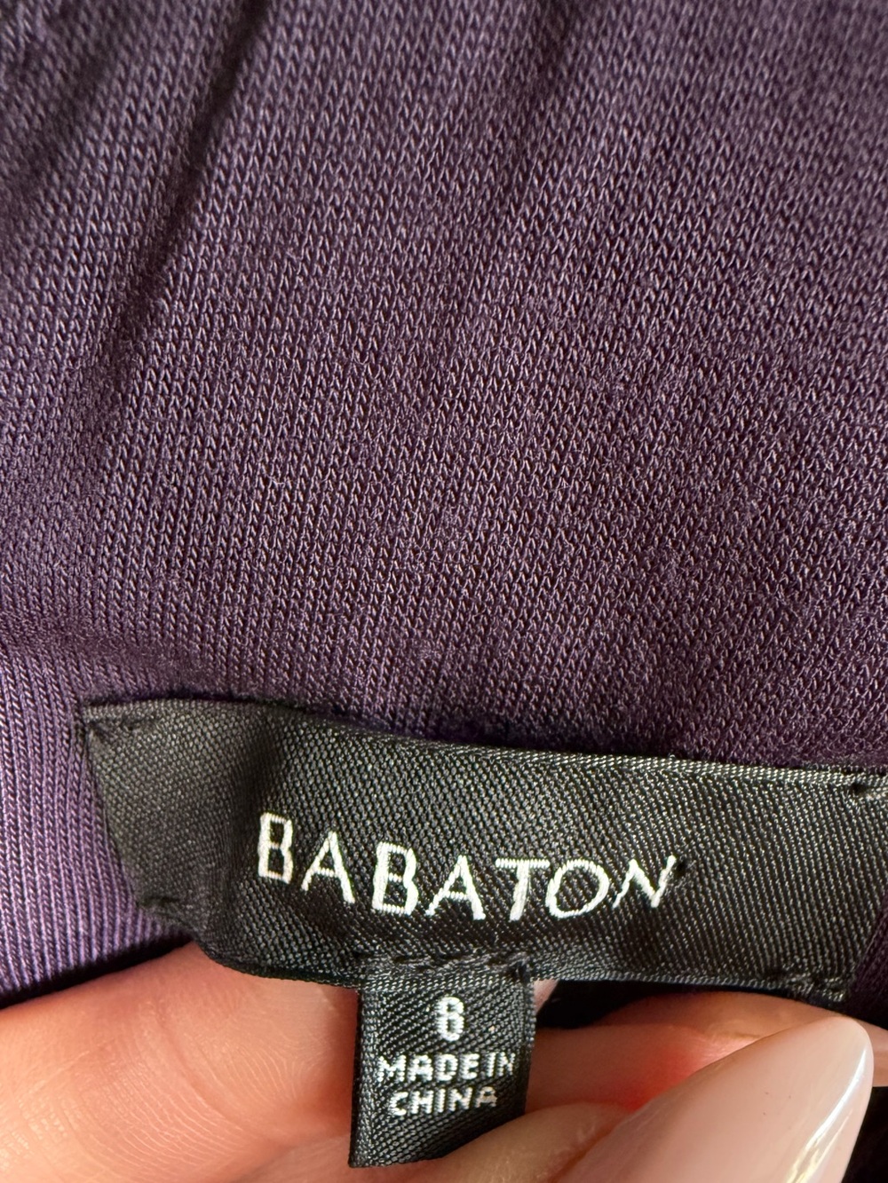 Babaton Rafael‎ Lace Sheath Dress Purple 3/4 Sleeve Mini Dress Size 8 - Picture 6 of 6
